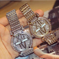 Luxury Diamond Women Watches Fashion Brand Stainless Steel Bracelet Wrist Watch Women Design Quartz Watch Clock relogio feminino null