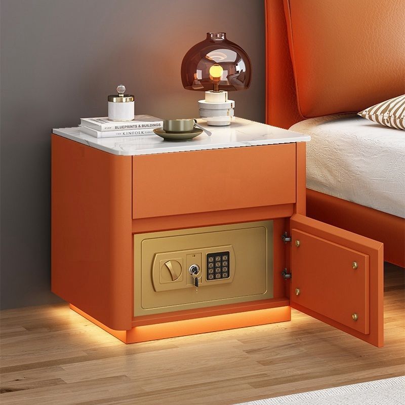 Home Bedroom Multi-functional Smart Safe Bedside Table Wireless Integrated Charging Safe null