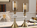 Fashion Simple Dining Table Glass Candle Holder Home Decoration Crafts null