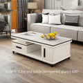 Family Light Luxury Rock Table In The Living Room null