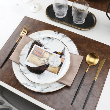 Luxury Marble Print Ceramic Dinnerware Set