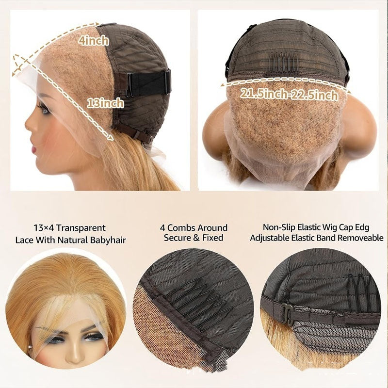 Human Hair Wig Front Lace All Real Hair 13 X4 Headgear null