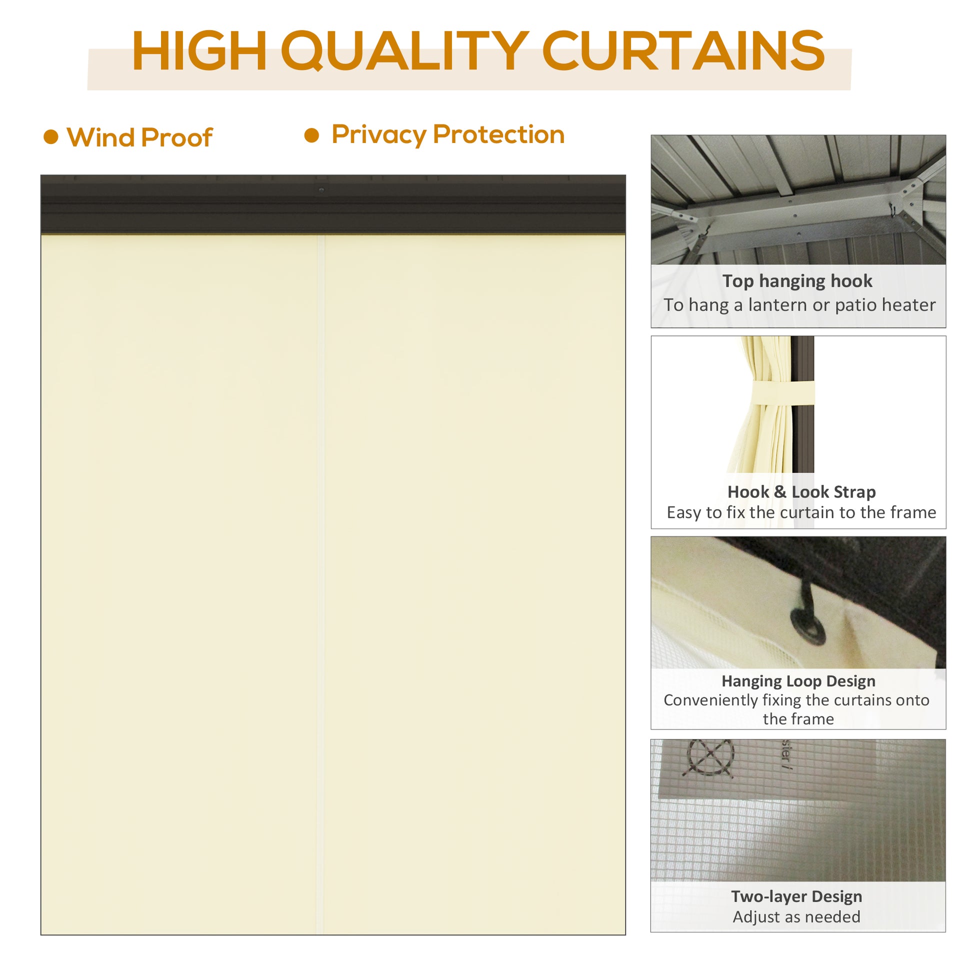 Luxury Hardtop Outdoor Gazebo - Morderncharm store