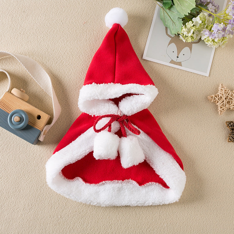 Pets Christmas Cloak Red Shawl Pet Products null