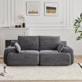 Luxury wide-wale corduroy cloud couch with plush cushions and soft fabric, perfect for modern living room relaxation.