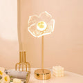 Flowers Decorated Table Lamp Bedroom Ins Warm null