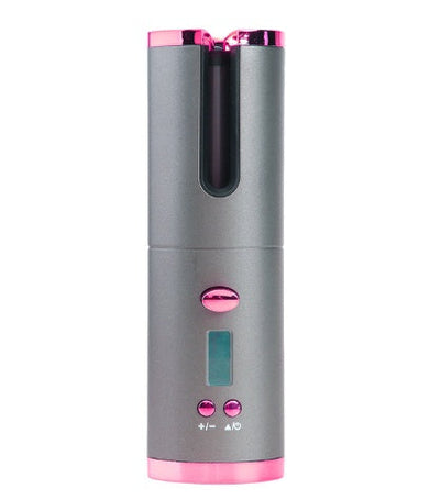 Rechargeable Automatic Hair Curler Women Portable Hair Curling Iron LCD Display Ceramic Curly Rotating Curling Wave Styer null