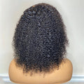 Kinky Curly Short Bob Lace Front Human Hair Wig null