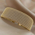 Women's Wire Embossed Titanium Steel Bracelet null