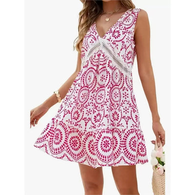 Women's Elegant Printed Hollow Lace
