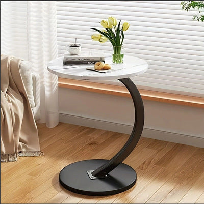 Round Small Coffee Table Living Room Sofa Side Table Bedroom Bedside Table Bedside Table Small Table Movable Coffee Table null