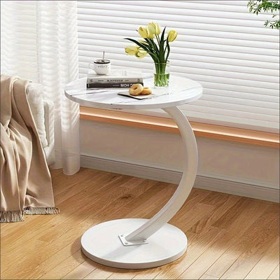 Round Small Coffee Table Living Room Sofa Side Table Bedroom Bedside Table Bedside Table Small Table Movable Coffee Table null