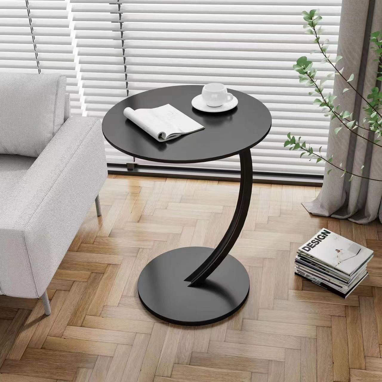 Round Small Coffee Table Living Room Sofa Side Table Bedroom Bedside Table Bedside Table Small Table Movable Coffee Table null