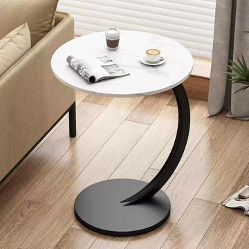 Round Small Coffee Table Living Room Sofa Side Table Bedroom Bedside Table Bedside Table Small Table Movable Coffee Table null
