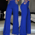 Women's Ribbon High Waist Wide Leg Pants null
