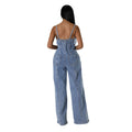 Women's Clothing Fashion Suspenders Denim Jumpsuit null