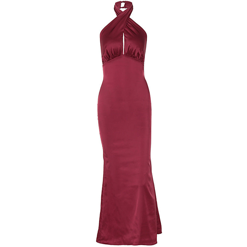 Summer Fashion Elegant Backless Sleeveless Dress null