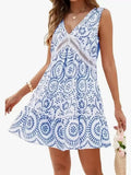 Women's Elegant Printed Hollow Lace