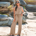 Fashion Suit Female Sleeveless Two-piece Suit null