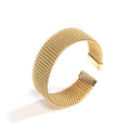 Women's Wire Embossed Titanium Steel Bracelet null