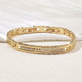 Japanese And Korean Simple Temperament Micro Inlaid Zircon Bracelet null