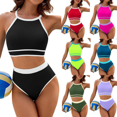 Women's Solid Color Minimalism Bikini Swimsuit null