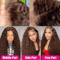 Chocolate Brown Human Hair Wig For Women null