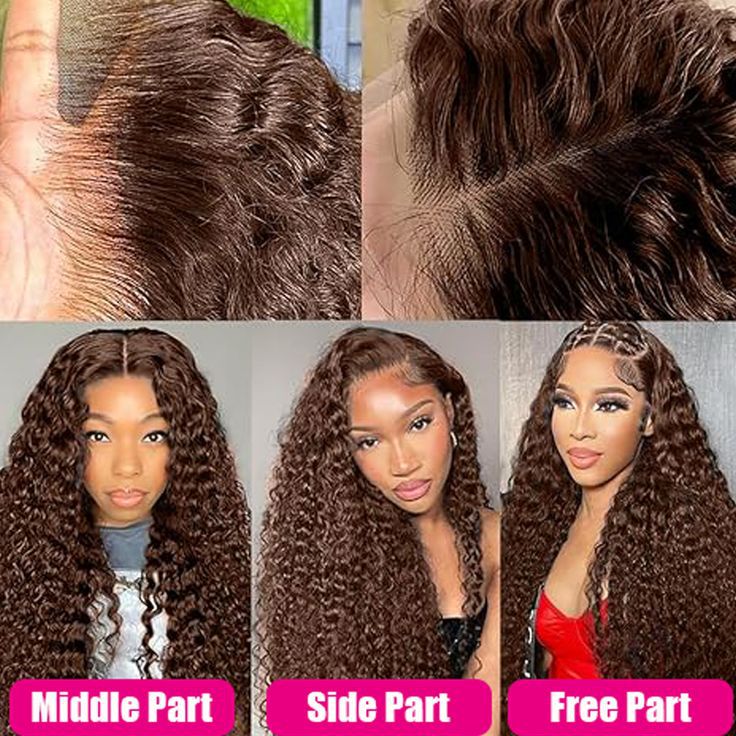 Chocolate Brown Human Hair Wig For Women null