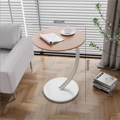 Round Small Coffee Table Living Room Sofa Side Table Bedroom Bedside Table Bedside Table Small Table Movable Coffee Table null