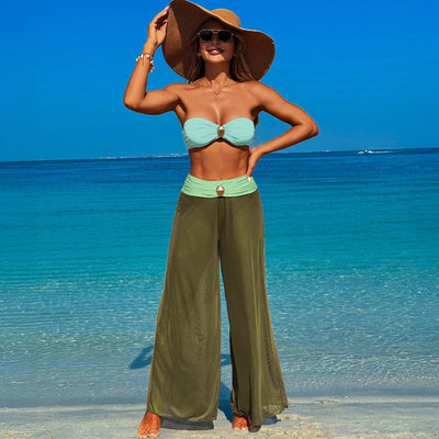 Bikini Three-piece Beach Pants Split Swimsuit For Women null