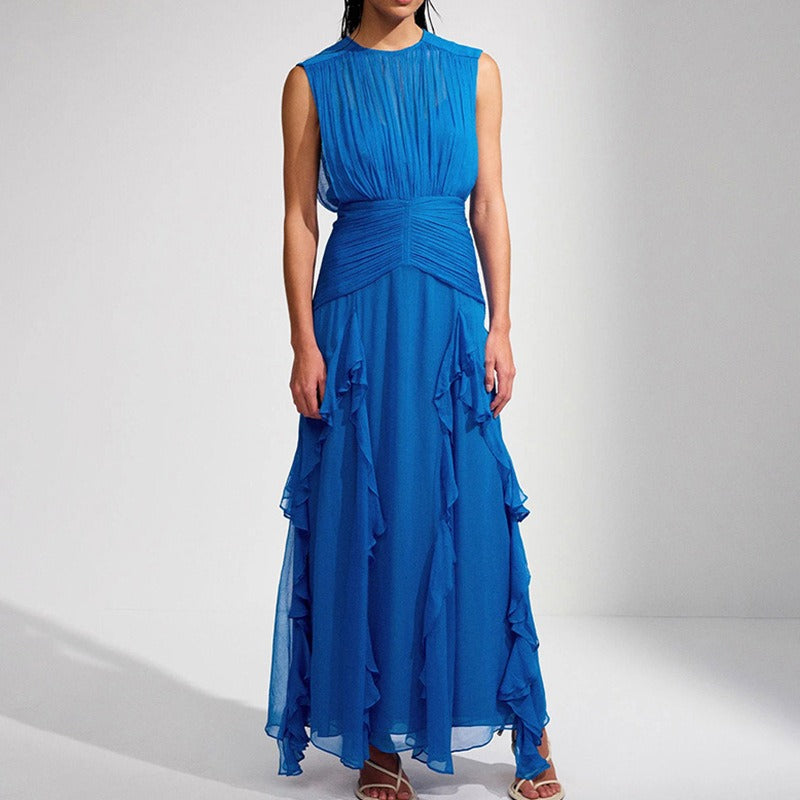 French Sexy Elegant Chiffon Dress New null