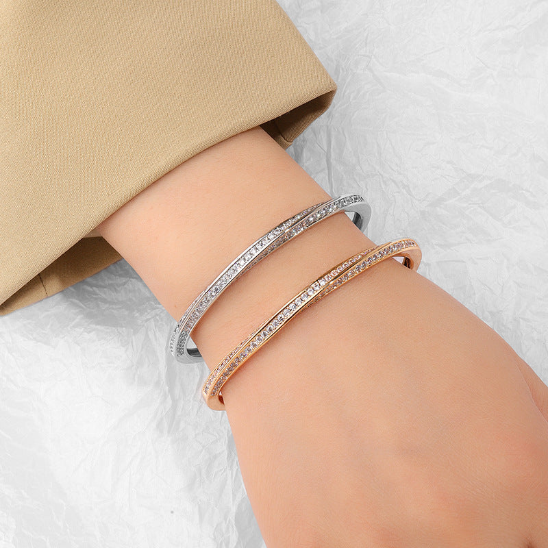 European And American Mobius Starry With Diamonds Bracelet null