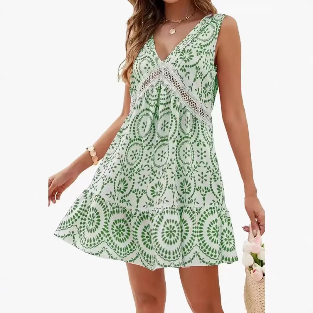 Women's Elegant Printed Hollow Lace