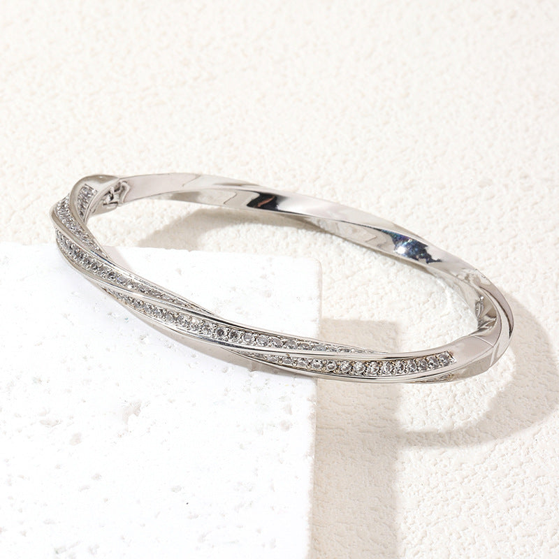 European And American Mobius Starry With Diamonds Bracelet null