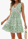 Women's Elegant Printed Hollow Lace