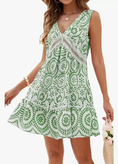 Women's Elegant Printed Hollow Lace