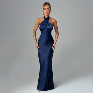 Summer Fashion Elegant Backless Sleeveless Dress null