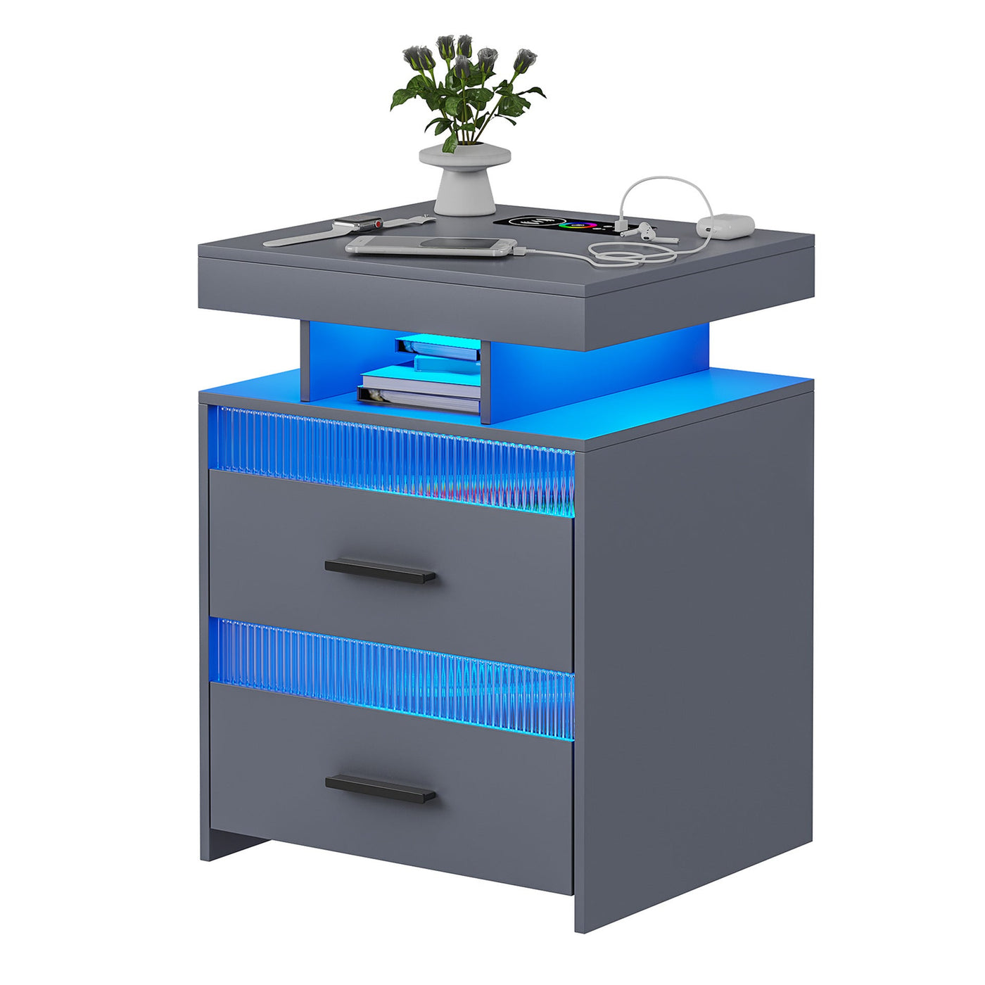 Bedroom Bedside Table With Charging Table null