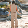 Fashion Suit Female Sleeveless Two-piece Suit null