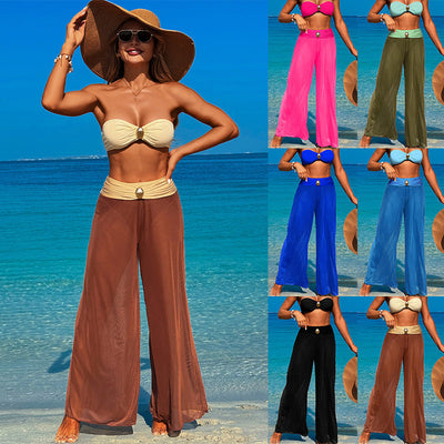 Bikini Three-piece Beach Pants Split Swimsuit For Women null