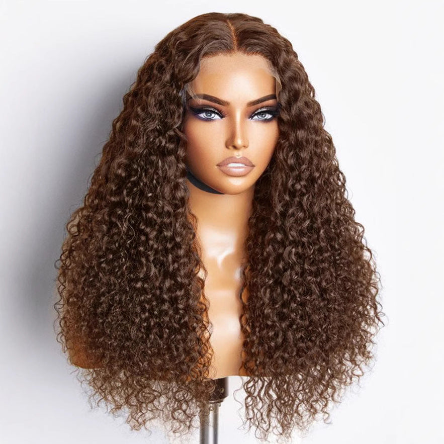 Chocolate Brown Human Hair Wig For Women null