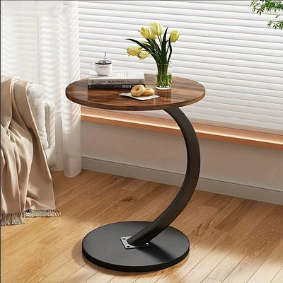 Round Small Coffee Table Living Room Sofa Side Table Bedroom Bedside Table Bedside Table Small Table Movable Coffee Table null