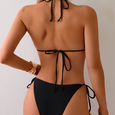 Bikini Swimsuit Women's Metal Bead Split Swimsuit null