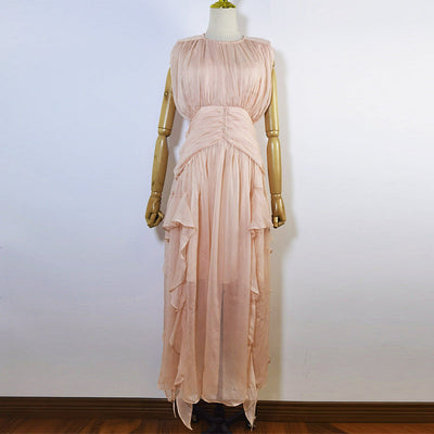 French Sexy Elegant Chiffon Dress New null