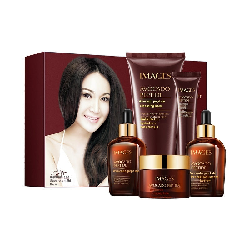 Hydrating And Repairing Smaller Brown Bottle Skin Care Product Set Brightening Skin null