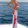 Printed Sexy Bandage Skirt Bikini Swimsuit null