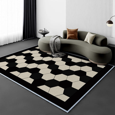 Living Room Carpet Fully Covered Bedroom And Household Sofa Table Carpet Bedside Stain-resistant Non-slip Foot Mat null