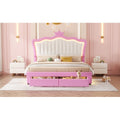 Princess Crown LED Bed with illuminated crown headboard, plush fabric, and soft lighting for a magical bedroom decor.