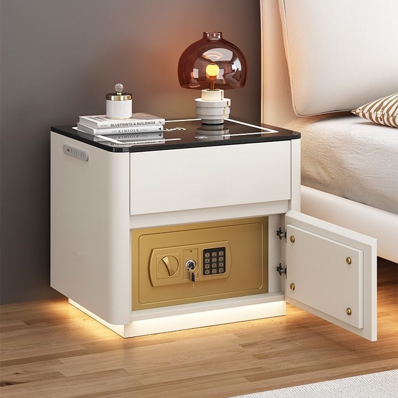 Home Bedroom Multi-functional Smart Safe Bedside Table Wireless Integrated Charging Safe null