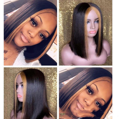 Highlight Ombre  Transparent Lace Wig Human Hair null
